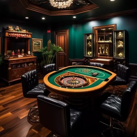 15 Game Room Ideas For Adults - HearthandPetals Game Room Ideas For Adults, Room Ideas For Adults, Room Ideas Men, Cool Basement Ideas, Casino Room, Snooker Room, Board Game Room, Bourbon Room, Whiskey Lounge