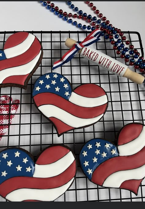 Eddie Cookies, Patriotic Cake Decorating, 4th July Cookies, Rollout Cookies, Memorial Day Cookies, July 4th Cookies, Usa Cookies, Cookies 4th Of July, American Flag Cookies