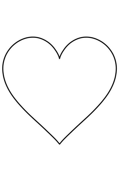 12 Free Printable Heart Templates Cut Outs - Freebie Finding Mom Heart Shape Template Free Printable Valentines Day, Heart Shape Pattern Free Printable, Heart Stencil Templates Free Printables, Small Heart Template Free Printable, Heart Shape Outline, Heart Template Aesthetic, Heart Of Happiness Template, Heart Template Printable Free, Heart Stencil Templates