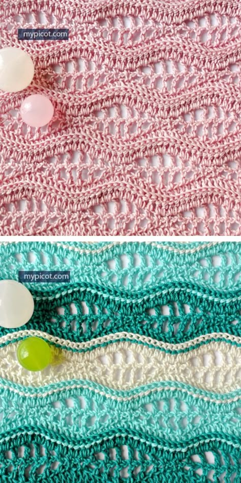 Water Crochet Blanket, Ocean Wave Crochet Stitch, Free Afghan Crochet Patterns Beautiful, Open Stitch Crochet Blanket, Crochet Ripple Stitches, Wavy Stitch Crochet, Crochet Waves Blanket Free Pattern, Crochet Ripple Scarf Pattern Free, Crochet Wave Pattern Free