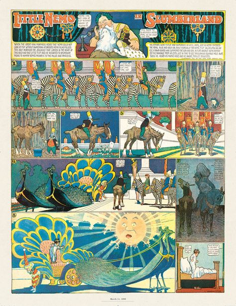 Little Nemo Nemo In Slumberland, Little Nemo In Slumberland, Winsor Mccay, Sequential Art, Comic Layout, Bd Comics, Classic Comics, Arte Inspo, Comic Book Artists