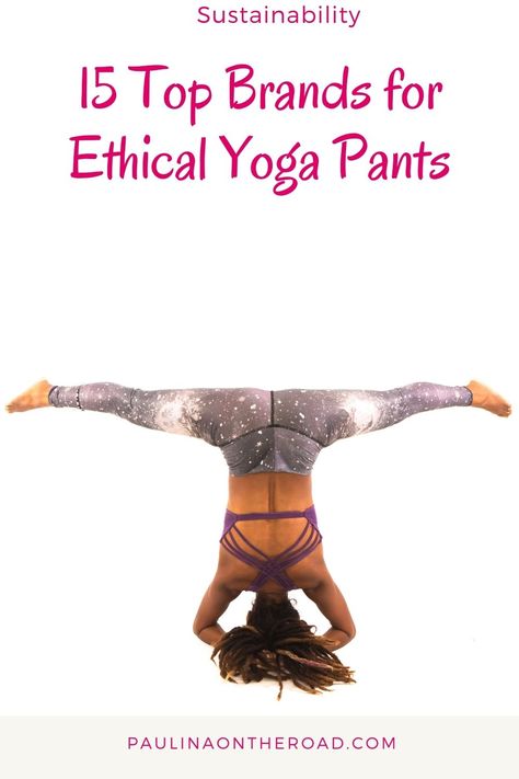 Yoga is a great way to clear your mind and reconnect with the planet and your feelings. If you are looking to invest in new eco yoga wear and want to know the best sustainable yoga brands, this guide can help! It includes all the best brands to buy eco-friendly yoga pants, including sustainable leggings with pockets and yoga leggings made from recycled plastic bottles! #Yoga #YogaWear #Sustainability #EcoFriendly #WearResponsibly #Vegan #GreenPlanet #Ethical #ResponsiblySourced #SaveThePlanet