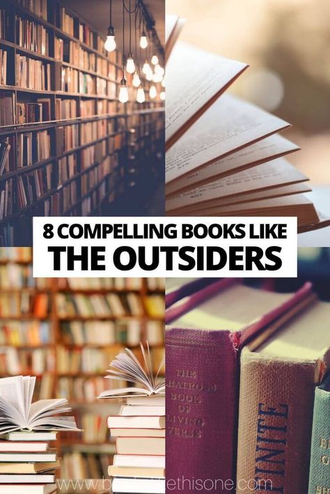 Loved The Outsiders? Check out this list of 8 compelling books like it! Books Like The Alchemist, Wild Cheryl Strayed, Moving Books, We Were Liars, Artemis Fowl, Red Tent, Catcher In The Rye, The Book Thief, Interesting Books