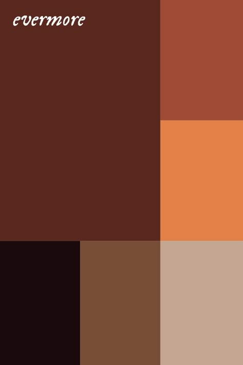 Evermore Colour Palette, Evermore Color Palette Taylor Swift, Fearless Taylor Swift Color Palette, Folklore Colour Palette, Ts Album Colors, Ttpd Color Scheme, Red Taylor Swift Color Palette, Lover Taylor Swift Color Pallete, Reputation Color Palette Taylor Swift