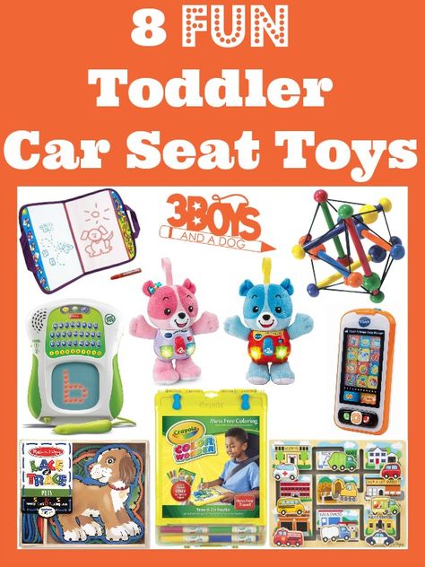 8 Fun Toddler Car Seat Toys Childminding Ideas, Car Seat Toys, Toddler Car, Road Trip Activities, Positive Parenting Solutions, Toddler Car Seat, Toys For Toddlers, Road Trip With Kids, Toddler Travel