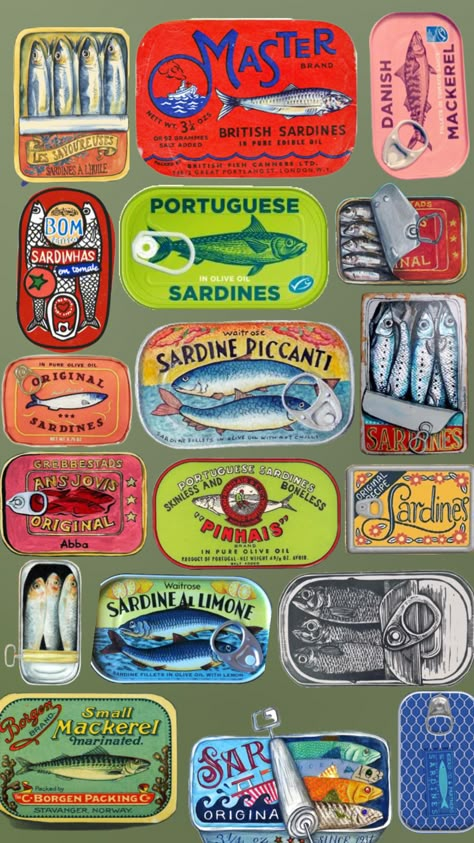 Modern coastal retro sardine wallpaper #sardines #aesthetic #retro #vintage #modern #coastal #wallpaper #inspo #mood #moodboard #vintage #nature #vibes #books Sardines Aesthetic, Modern Coastal Wallpaper, Phone Case Photos, Fish References, Coastal Vintage, Clay Idea, Coastal Wallpaper, Nature Vibes, Ios Ideas