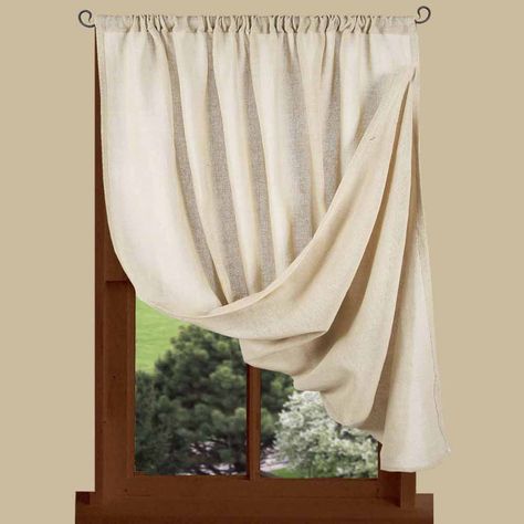 Heirloom : Home Collections by Raghu, Wholesale Home Decor Prairie Curtains, Country Kitchen Curtains, Primitive Curtains, Country Style Curtains, Primitive Homes, Diy Shades, Farmhouse Curtains, Country Curtains, Primitive Kitchen