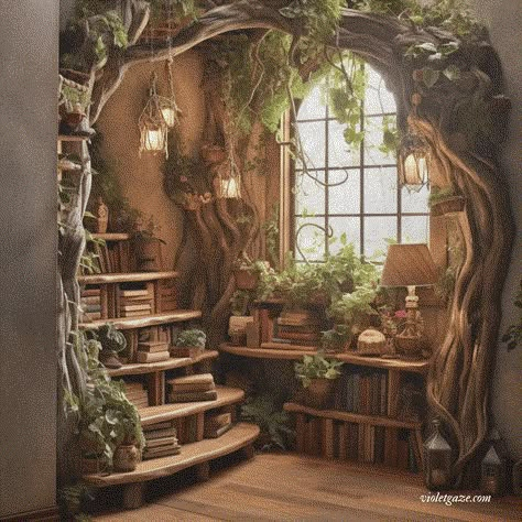 Fairy Tail House Interior, Fairytale Cottage Interiors Living Room, Fantasy Home Design, Storybook Home Decor, Fairytale Decor Home, Enchanted Cottage Interior, Fantasy House Decor, Fairy Tale Home Decor, Storybook Interior Design