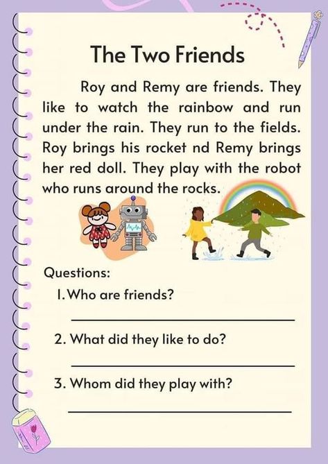 worksheets for kids | Readings & Short Stories For Group 1- 2 - 3 Students | Facebook English Short Story With Pictures, English Comprehension For Grade 2, Grade 3 Short Stories, Grade 1 Short Stories, English Reading For Grade 2 Student, Passage Reading For Grade 2, Short Passage For Grade 1, Reading Stories For Grade 1, Reading Materials For Grade 2 English