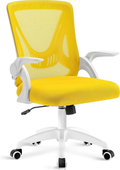 Blisswood Office Desk Chair, Ergonomic Mesh Chair With 90° Flip-up Armrest Swivel Computer Chair With Lumbar Support, Adjustable Height, Back Support 360° Rotation Gaming Chair For Home Office : Amazon.co.uk: Home & Kitchen Home Office Amazon, Mesh Chair, Office Desk Chair, Computer Chair, Back Support, New Bedroom, Gaming Chair, Lumbar Support, Desk Chair