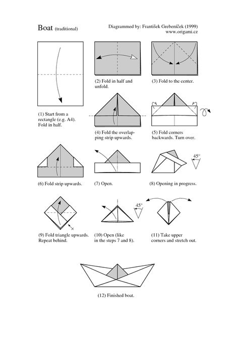 Origami Boat Instructions, Make A Paper Boat, Origami Car, Basic Carpentry, Origami Frog, Origami Yoda, Origami Star Box, Origami Step By Step, Diy Nautical