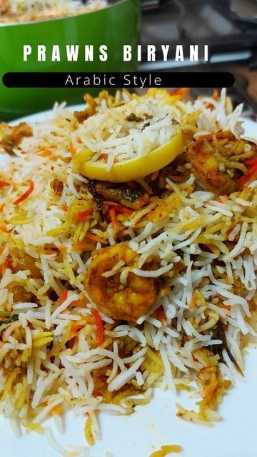 Biryani Mutton, Prawn Biryani Recipes, Rice With Meat, Saffron Water, Prawn Biryani, Prawn Masala, Mutton Biryani, Black Cardamom, Biryani Rice