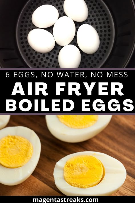 Air Fryer Boiled Eggs, Hard Boiled Eggs Recipe, Air Fryer Hard Boiled Eggs, Boiled Eggs Recipe, Cooking Hard Boiled Eggs, Boiled Egg Recipes, Hard Boiled Egg Recipes, Boil Eggs, Making Hard Boiled Eggs