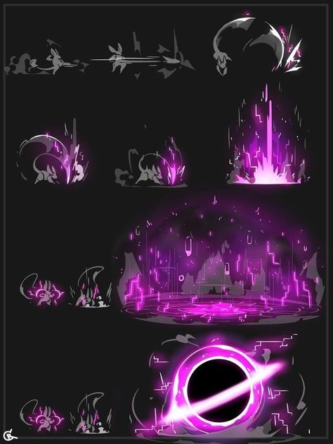 Magic Drawing, Arte Doodle, الفن الرقمي, Elemental Magic, Super Powers Art, Fantasy Props, Magic Design, Purple Tones, Concept Art Drawing