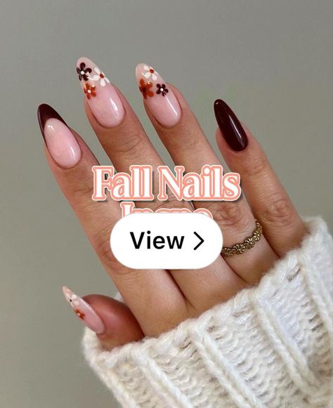 Lemon8 · Fall NailsInspo · @Chelsielyn16 Nail Ideas Almond Shape, November Nail Ideas, Nail Ideas Almond, November Nail, November Nails, Ideas For Nails, Love Ideas, Thanksgiving Nails, Almond Shape