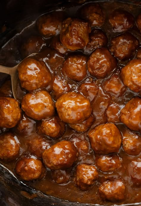 Slow Cooker Salisbury Steak Meatballs are an easy prep dinner that starts with frozen meatballs in a rich brown gravy sauce. Salisbury Steak Meatballs Frozen, Meatballs Frozen, Frozen Meatball Recipes, Salisbury Steak Meatballs, Slow Cooker Salisbury Steak, Salisbury Steak Recipes, Meatball Recipes Easy, Dinner Sandwiches, Crockpot Dinners