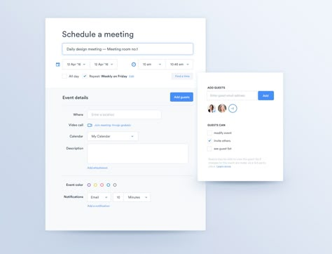 Meeting calendar schedule ui ux app dropdown calendar simple flat design Form Ui, Ui Forms, Ui Design Dashboard, Ui Ux App, Ui Patterns, Ui Components, Dashboard Ui, Ux Design Inspiration, Daily Ui