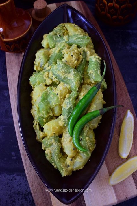 Jhinge aloo posto, jhinge aloo posto recipe, jhinge aloo posto Bengali recipe, how to make jhinge aloo posto, aloo jhinge posto sabji, recipe of jhinge posto, recipe of jhinge, recipe of jhinge aloo posto, Bengali recipe jhinge posto, niramish tarkari recipe, niramish tarkari, niramish recipe, Bengali niramish recipe, bengali traditional food, traditional food of Bengali, traditional bengali food, posto recipe, recipe with posto, poppy seeds recipe, Indian recipe, Bengali recipes, Bengali recipe Bengali Veg Recipes, Aloo Posto, Ridge Gourd, Bengali Recipes, North Indian Recipes, Goan Recipes, Golden Spoon, Bengali Food, Nigella Seeds