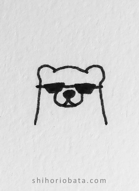 Cute Easy Doodles, Bear Drawing, Easy Doodles, Little Drawings, Little Doodles, Easy Doodles Drawings, Doodles Drawings, Cute Doodles Drawings, Mini Drawings