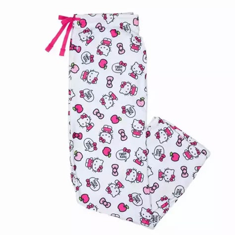 Hello Kitty Pajama Pants | Hobby Lobby | 2309722 Hello Kitty Pj Pants, Hello Kitty Pajama Pants, Hello Kitty Pants, Sanrio Clothes, Y2k Hello Kitty, Text Bubble, Kitty Clothes, Hello Kitty Clothes, Cute Pajama Sets