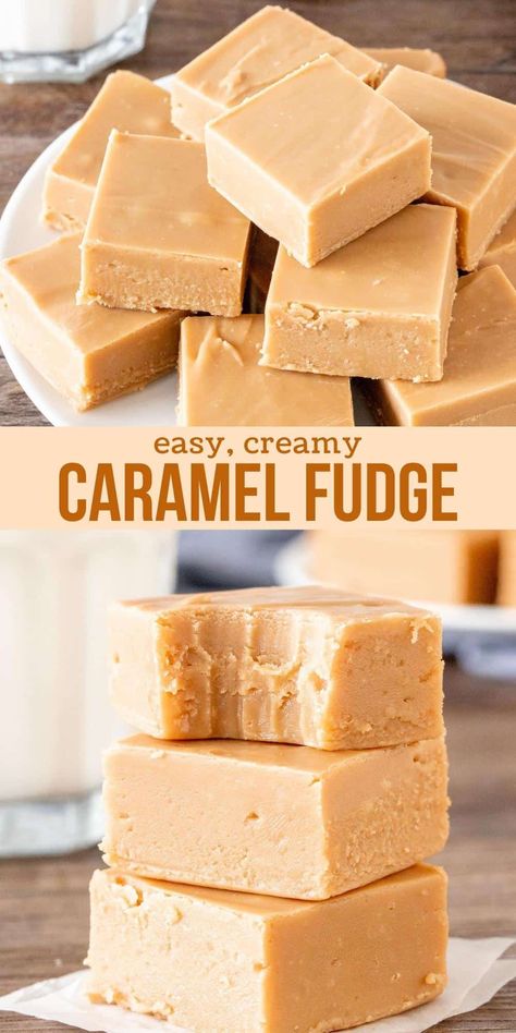 Fudge Recipes Using Sweetened Condensed Milk, Just So Tasty, Caramel Food Recipes, Salted Caramel Fudge Condensed Milk, Caramilk Fudge Recipe, Best Sweet Recipes, Fudge Recipes Caramel, How To Make Homemade Fudge, Condensed Milk Recipes Cake