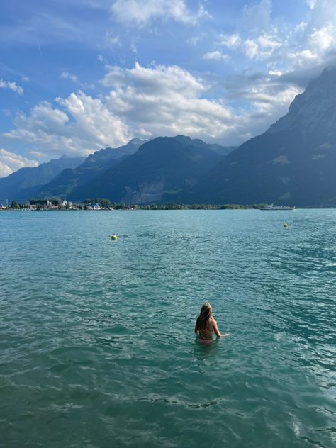 Swiss Summer Aesthetic, Switerzerland Summer, Switzerland Aesthetic Summer, Switzerland Swimming, Zermatt Switzerland Summer, Zermatt Summer, Swiss Alps Summer, Summer In Switzerland, Summer Switzerland