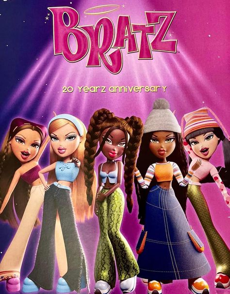 Bratz Doll Poster, Bratz Movie Cartoon, Bratz Show, Bratz Poster, Pink Bratz, Bratz Movie, Hearts Aesthetic, Bratz Fashion, The Bratz