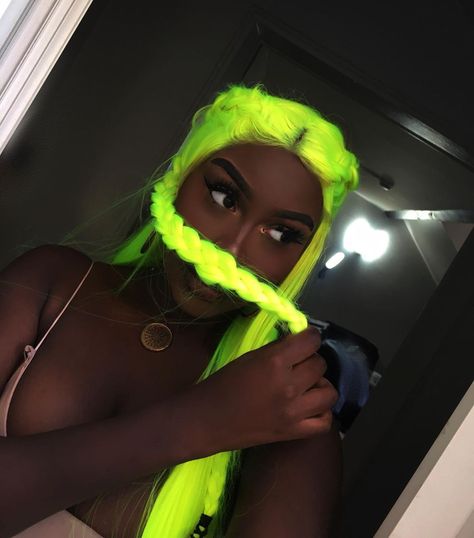 Neon Green Wig, Neon Yellow Hair, Platinum Wig, Lace Front Natural, Silver Wig, Neon Green Hair, Cheap Wig, Orange Wig, Half And Half Hair