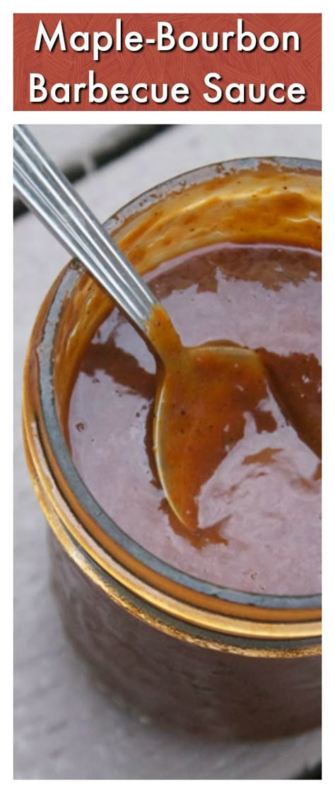 Maple Bourbon Sauce Recipe, Maple Bourbon Bbq Sauce, Bourbon Barbecue Sauce Recipe, Bourbon Bbq Sauce Recipe, Bourbon Barbecue Sauce, Bourbon Bbq Sauce, Bourbon Recipes, Sweet Bourbon, Maple Syrup Recipes