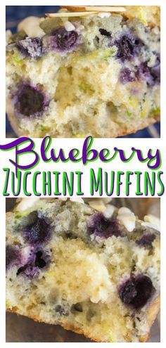 Blueberry Zucchini Muffins, Blueberry Zucchini Bread, Zucchini Muffins Healthy, Blueberry Zucchini, Almond Glaze, Muffins Blueberry, Greek Yogurt Muffins, Blueberry Oatmeal, Best Baking Recipes