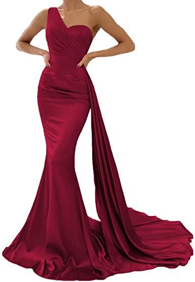 Wedding Dresses For Bridesmaids, Satin Bridesmaid Dresses Long, Wedding Dresses Lace Open Back, Wedding Dresses For Fall, Open Back Wedding Dresses, Maroon Bridesmaid, Maroon Bridesmaid Dresses, Off The Shoulder Wedding Dresses, Boubou Styles