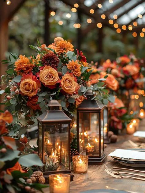 Top 37 Wedding Centerpieces Fall Flower Arrangements Ideas Outside Wedding Table Ideas, Fall Wedding Bar Ideas, Mustard Yellow And Burgundy Wedding, Rustic November Wedding Ideas, Lanterns For Bridesmaids To Carry, Fall Wedding In Florida, Fall Fairy Wedding Ideas, Fall Wedding Woods, Gourd Centerpiece Ideas