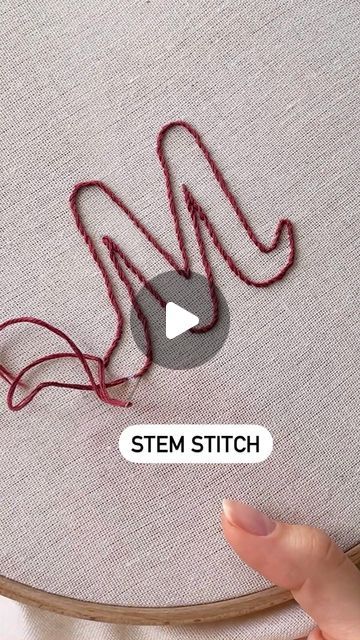 Diana Vingert on Instagram: "I am preparing a video tutorial and a pdf pattern with the alphabet. I will show you several ways to embroider a letter☺️🥰🤍" Free Embroidery Letter Patterns, Alphabet Fonts Embroidery, Sewing Alphabet Letters, How To Embroider Monogram By Hand, Hand Monogram Embroidery Letters, Letter A Embroidery Pattern, Hand Embroidered Initials, Embroidery Names On Clothes, Sewing Letters On Fabric