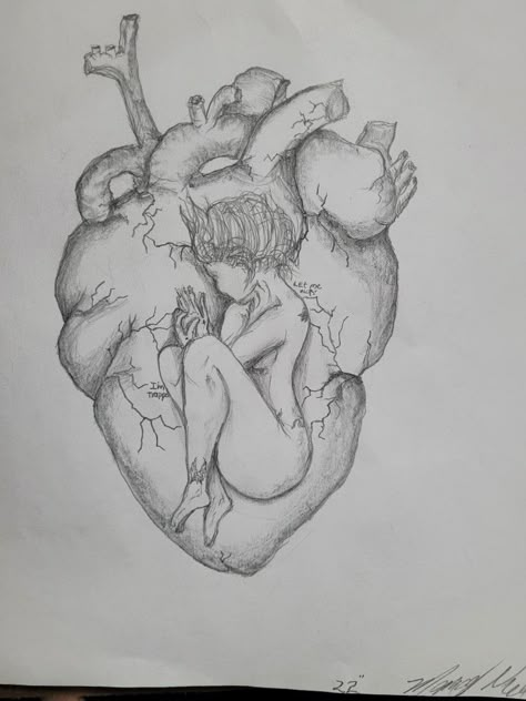 Being trapped without love to open my ❤️ Drawing Of Feeling Trapped, Unrequited Love Sketching, Interlinked Drawing, Trapped In My Mind Draw, Trapped Tattoo, Sketches Of Love Feelings, Sketches About Love, Drawing About Love, Trust Drawing