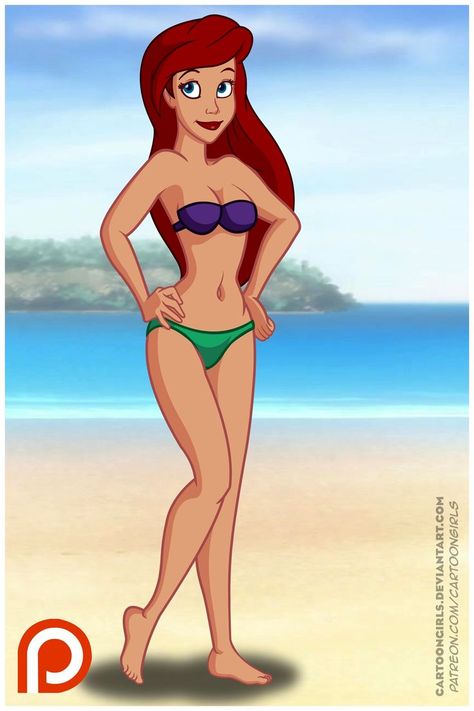 Ariel [dressed as a mermaid] (Drawing by Lataupinette @deviantART) #TheLittleMermaid Ariel Pictures, Alternative Disney Princesses, Alternative Disney, Girl Cartoon Characters, Mermaid Drawings, Walt Disney Animation Studios, Walt Disney Animation, Animation Studios, Walt Disney Pictures