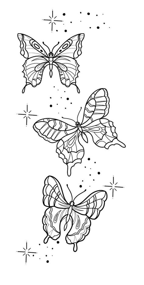 Butterfly tattoo artwork for coloring pages. Coloring books for adults on amazon. #traditionaltattoo #coloringbook #adultcoloringbook Coloring Page Tattoo, Coloring Pages For Adults Aesthetic, Coloring Pages Butterflies, Tattoo Coloring Pages For Adults, Butterflies Coloring Pages, Tattoo Coloring Pages, Hello Kitty Princess, Book Inspired Tattoos, Animals Disney