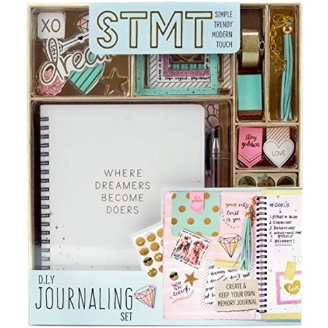 STMT DIY Journaling Set by Horizon Group USA * Check out the image by visiting the link. (This is an affiliate link) Stmt Diy Journaling Set, Journal Colorful, Journaling Set, Diy Journaling, Glitter Tape, Journaling Kit, Tassel Bookmark, Ideas Journal, Glitter Frame