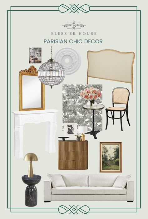 Eclectic Parisian Decor, Parisian Chic Home, Parisian Chic Decor, Parisian Chic Interior, Parisian Style Decor, Parisian Room, Parisian Apartment Decor, Parisian Interior Design, Budget Decorating Ideas