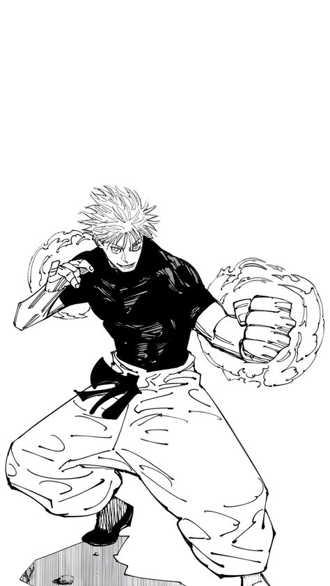 Gojo Full Body Manga, Gojo Domain Expansion Manga, Jujutsu Kaisen Gojo Manga, Gojo Satoru Manga Wallpaper, Gojo Manga Wallpapers, Gojo Panel, Gojo Comic, Gojo Pose, Gojo Vs Sukuna Manga