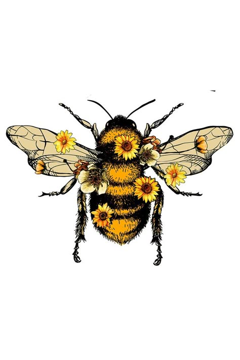 Inspiration From Bees. PNG. Honeybee Art, Bumble Bee Tattoo, Bee Artwork, Bee Printables, Bee Drawing, Bee Pictures, Artsy Background, Arte Van Gogh, Bee Inspired