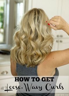 Loose Curls Medium Length Hair, Loose Wavy Curls, Curls For Medium Length Hair, Curl Tutorial, Hair Curling Tutorial, Curl Your Hair, Hair Curling Tips, Wavy Curls, Curls For Long Hair