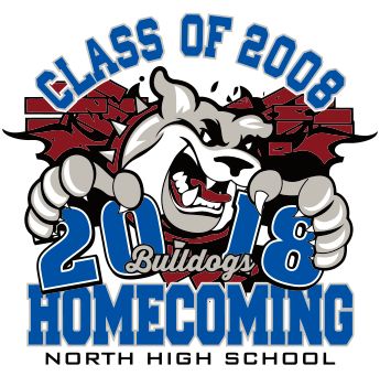 T-Shirt Design - Bulldogs Homecoming (cool-742b1) Homecoming Shirts - Custom Homecoming T-Shirts - Homecoming Shirt Design Ideas Homecoming Shirt Ideas High School, Alumni Shirts, Homecoming Shirts, Alumni Homecoming, Senior Class Shirts, Tshirt Design Ideas, Sports Fundraisers, Shirt Design Ideas, Class Shirts