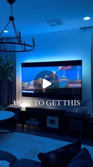 Jenny Figueroa on Instagram: "This is the set up of our @philipshue TV lights! ✨ 

Comment “Shop” for links to all the products directly in your DMs! ✨

#philipshue #interiorlights #livingroomdecor #smarthome #homeupgrade" Philips Ambilight Tv Wall, Philips Hue Living Room, Tv Backlight Ideas, Led Lights Tv Living Rooms, Led Lights Basement, Philips Hue Inspiration, Phillips Hue Lighting Ideas, Philips Hue Tv, Tv Lighting Ideas