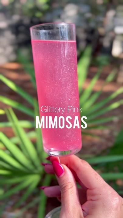 Pink Mimosa Recipe, Pink Alcoholic Drinks, Pink Liquor, Drinks Alcohol Recipes Easy, Pink Whitney, Pink Vodka, Rum Drinks Recipes, Pink Mimosa, Mimosa Recipe