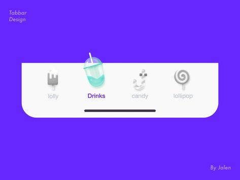 Tabbar Animation by Charlie on Dribbble Micro Interactions Ui Animation, Button Ui Design, Kids App Design, Mobile Animation, Tabs Ui, การออกแบบ Ui Ux, Web Components, App Animation, Ui Buttons