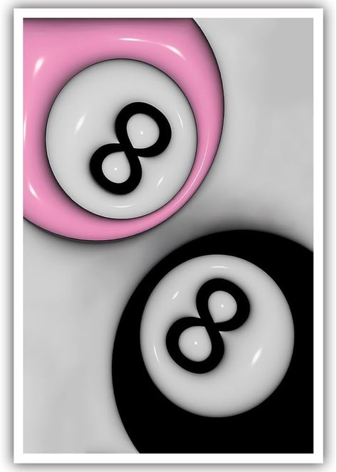 Retro Billiards Balls 8 Ball Couple Art Print Pink and Black Trendy Poster Preppy Print Canvas Y2K Room Decor College Dorm Wall Art Aesthetic Billiard Hall Bar Cart Decor 12x16inch Unframed Posters On Wall Bedroom Y2k, Room Decor Ideas Pictures Wall Art, 8 Ball Picture, Pink 8 Ball Wallpaper, Eight Ball Poster, 8 Ball Wallpaper, Posters On Wall Bedroom Aesthetic, 8 Ball Aesthetic, 8 Ball Poster