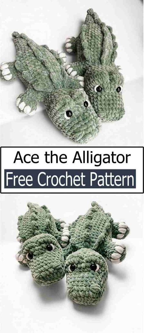 Amigurumi Alligator Free Pattern, Crocheted Snake Patterns Free In English, Crocodile Amigurumi Free Pattern, Free Crocodile Crochet Patterns, Crochet Green Plushie, Crochet Alligator Amigurumi Free Pattern, Free Alligator Crochet Pattern, Crochet Manatee Pattern Free, Lizard Crochet Pattern Free