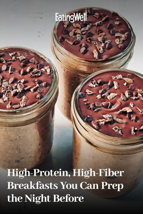 Easy High Fiber Breakfast Ideas, Fiber For Breakfast, Low Fiber Breakfast Ideas, Fiber Rich Breakfast Ideas, Overnight Oats High Fiber, High Protein Fiber Breakfast, High Protein Breakfast Recipe, Fiber Protein Breakfast, High Protein And Fiber Breakfast