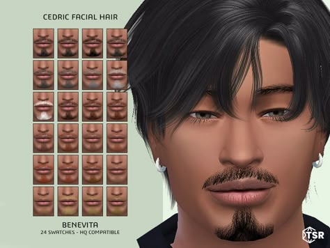 Sims 4 Male Facial Hair, Sims 4 Male Accessories, Boys Eyebrows, Facial Hair Sims 4, Hairstyles Sims 4 Cc, Ts4 Male Cc, Male Facial Hair, Sims 4 Hair Male, Sims 4 Male Clothes