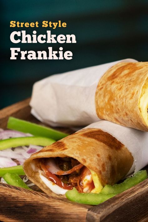 Soft Roti, Frankie Recipe, Street Snacks, Protein Vegetarian Recipes, Saucy Chicken, High Protein Vegetarian, Protein Vegetarian, High Protein Vegetarian Recipes, Chicken Chunks